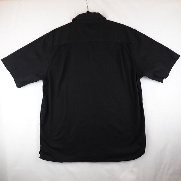 Vtg Genuine Dickies Men’s Work Shirt XL Black 100% Cotton Short Sleeve Button Up - Picture 2 of 10